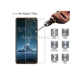 Bộ 2 miếng dán kính cường lực cho nokia 7 plus tặng ốp dẻo