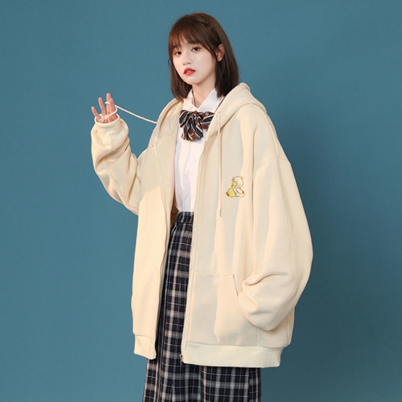 【Yuki】Áo hoodie nỉ kéo khóa in hình trước ngực full SIze | BigBuy360 - bigbuy360.vn