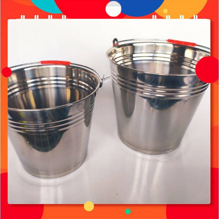 XÔ INOX ĐỰNG NƯỚC LÈO (NƯỚC LẨU), ĐỰNG ĐÁ.