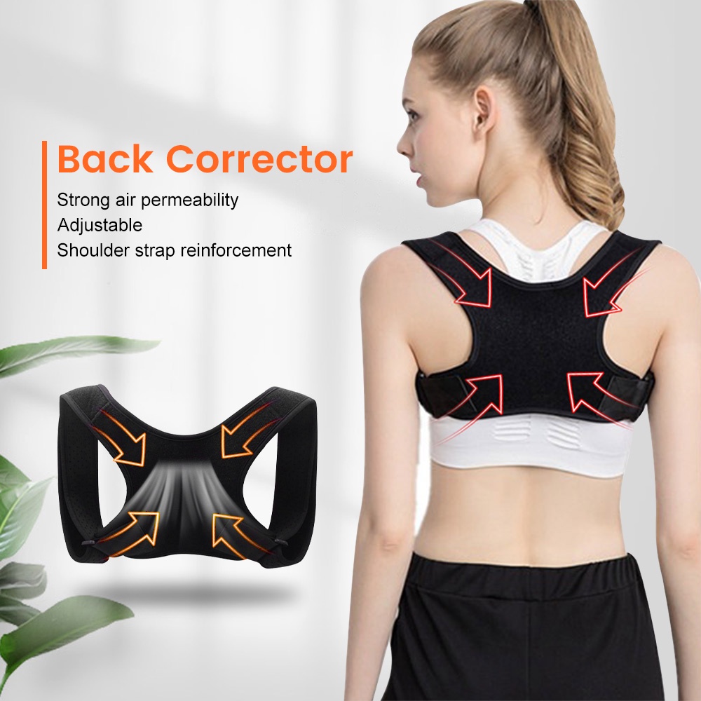 [Hàng mới về] Đai đeo vai hỗ trợ điều chỉnh tư thế lưng DG-009