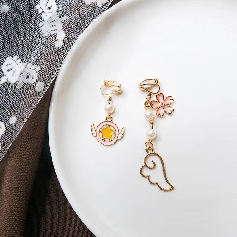 Set 50 Hoa Tai Dạng Kẹp Không Xỏ Lỗ Chất Lượng Cao Phong Cách retro