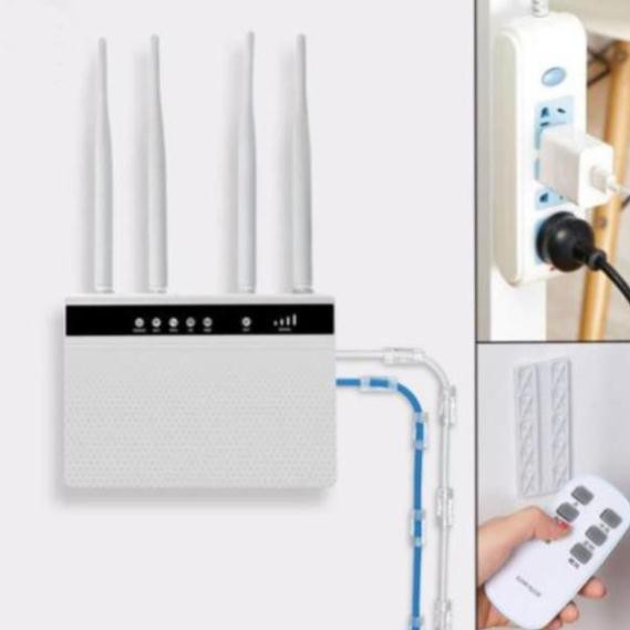 ⚡Tiện Dụng⚡Miếng Dán Cố Định Ổ Cắm Điện, Bộ Phát Wifi Treo Tường Độc Đáo