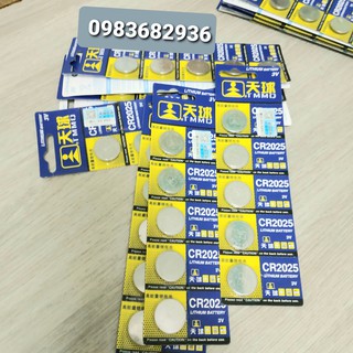 Vỉ 5 viên pin nút cr2025