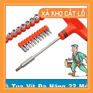 Bộ vặn vít đa năng và mở khẩu chữ T 21 đầu