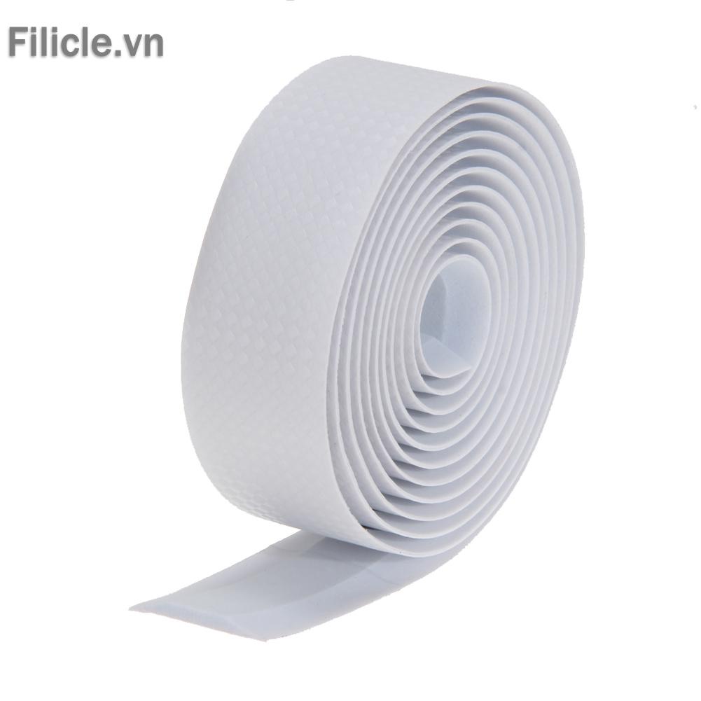 Băng Quấn Ghi Đông Xe Đạp Màu Đen + 2 Dây Cột Bằng Sợi Carbon
