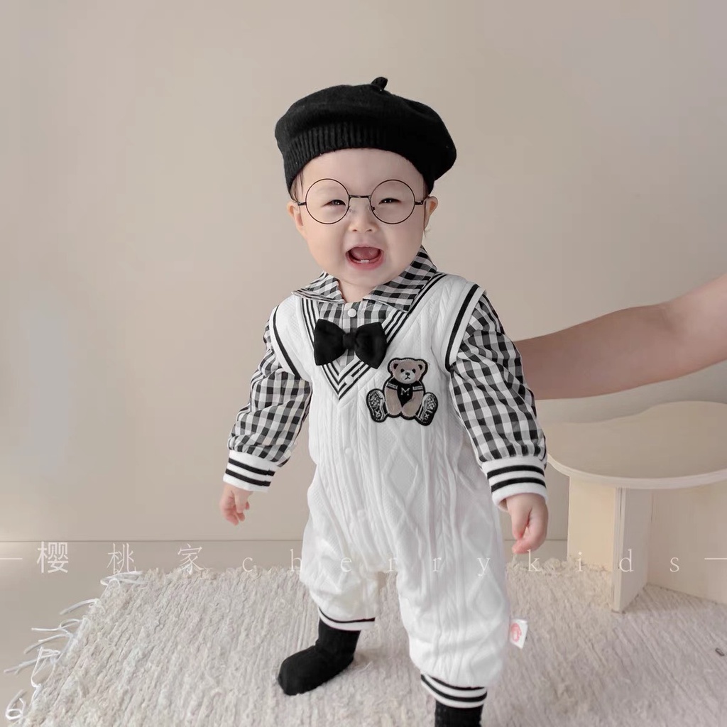 SALE BODY LEN DÀI PHỐI TAY ÁO KARO CHO BÉ TRAI CAO CẤP