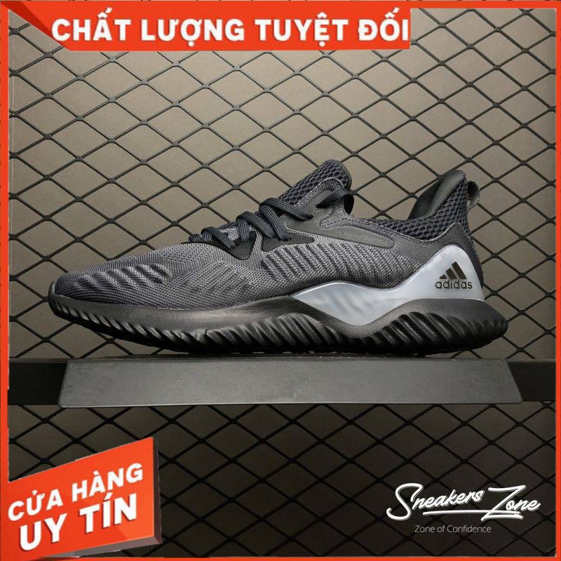 𝐑ẻ 𝐓Ế𝐓 (FREE SHIP + HỘP + QUÀ) Giày thể thao sneaker nam nữ ALPHABOUNCE Beyond 2018 Đen gót xám ^ ; ོ , ! ˇ