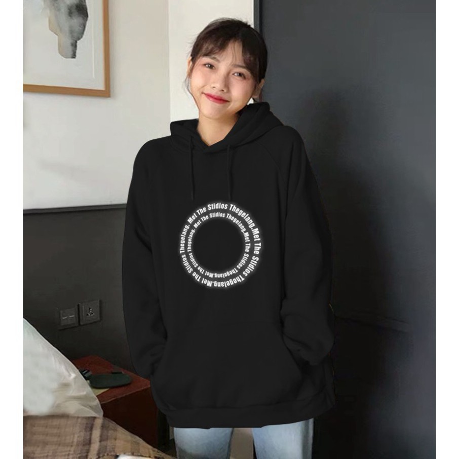 Áo Khoác Nỉ Hoodie Phản Quang Vòng Tròn Chữ PQ43KN AQ | BigBuy360 - bigbuy360.vn