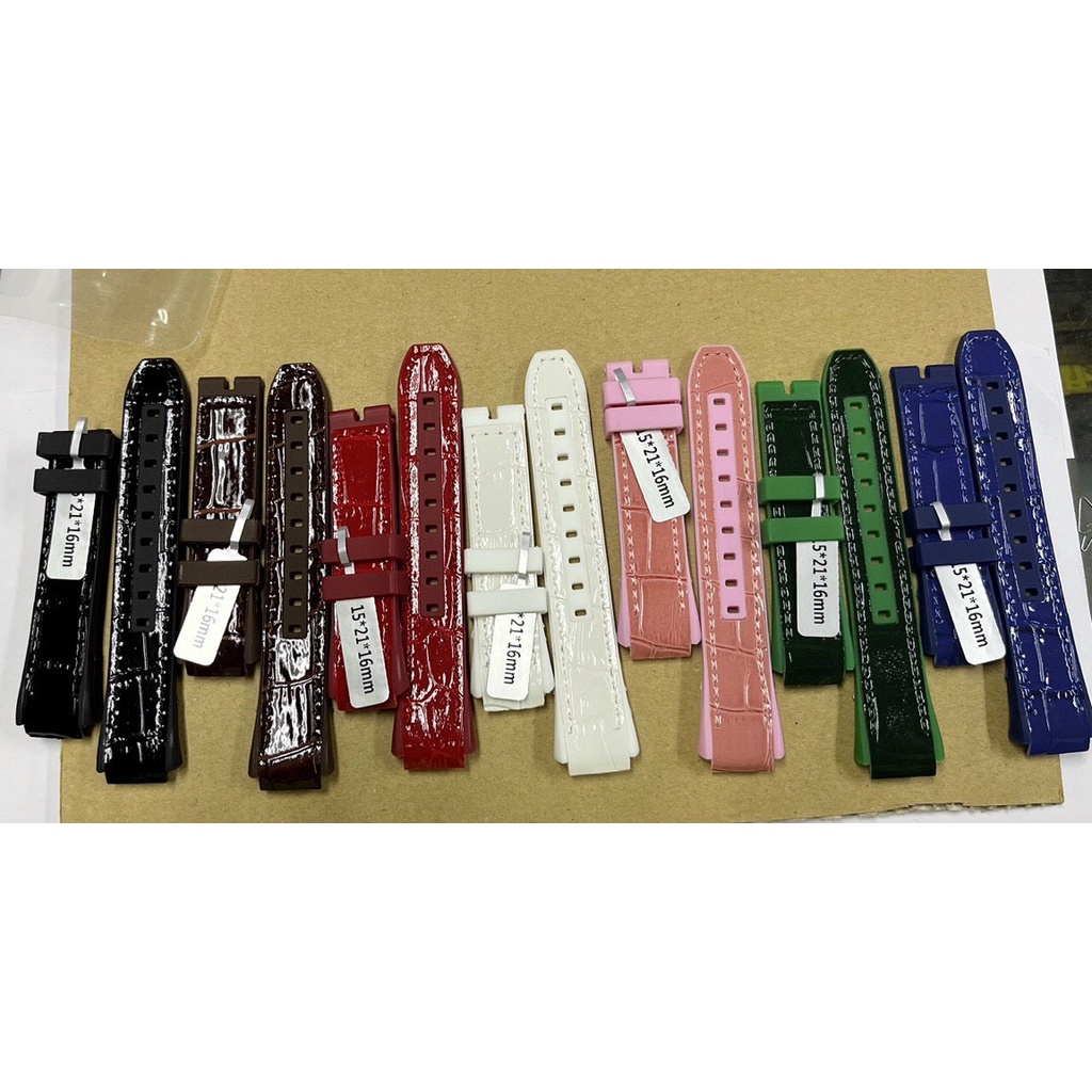 Dây da cao su dành cho đồng hồ franck muller v32 QZ / V45 SC