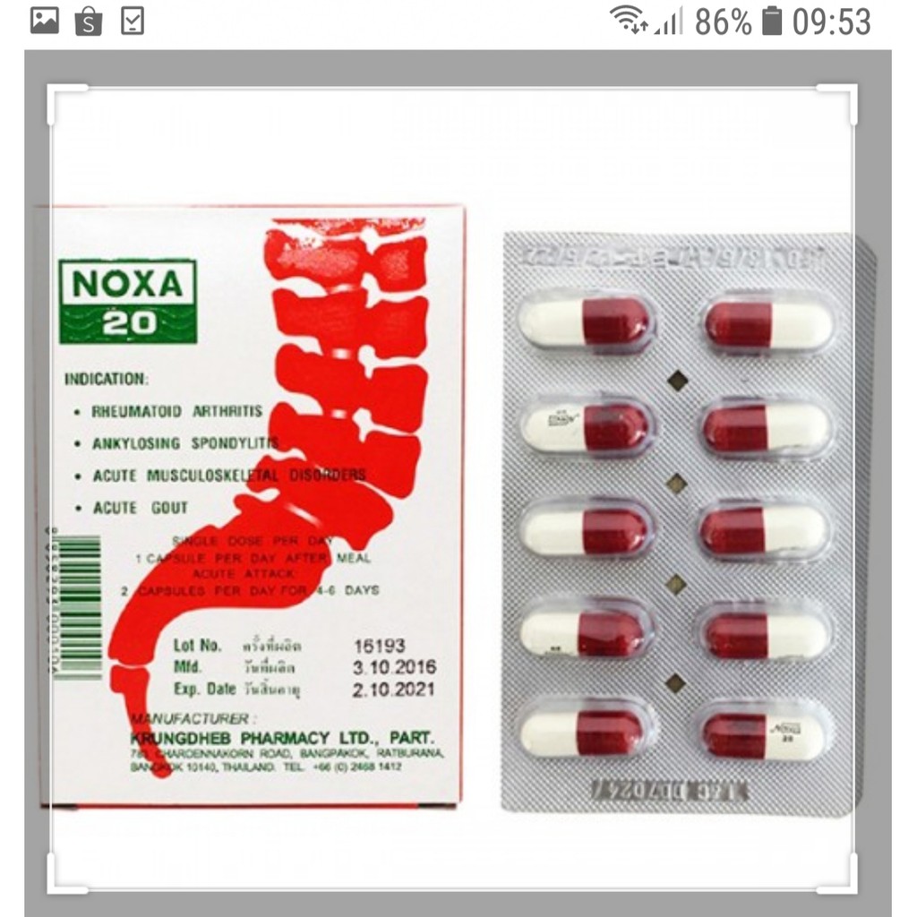 Thuốc khớp NOXA Thái lan | Thế Giới Skin Care