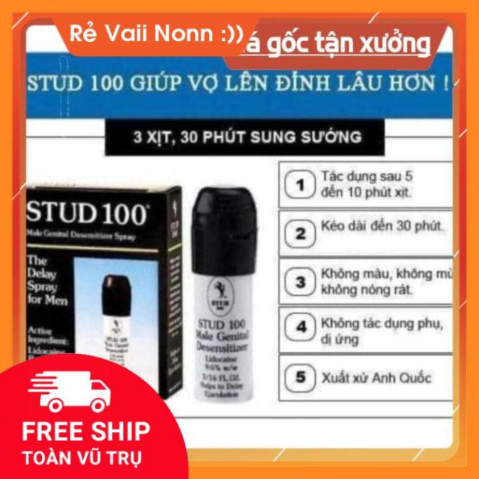 stud 100 chai xịt lạnh kéo dài thời gian