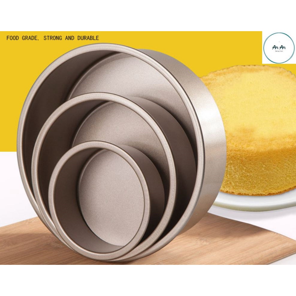 Khuôn nướng bánh hình tròn đế rời chống dính