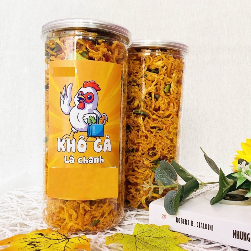 Khô Gà Lá Chanh Đặc Biệt Thơm Ngon Hũ 400g, Thịt Khô Độ Dai Vừa , Ngọt Thịt, Thơm Mùi Lá Chanh, Càng Nhai Càng Thích