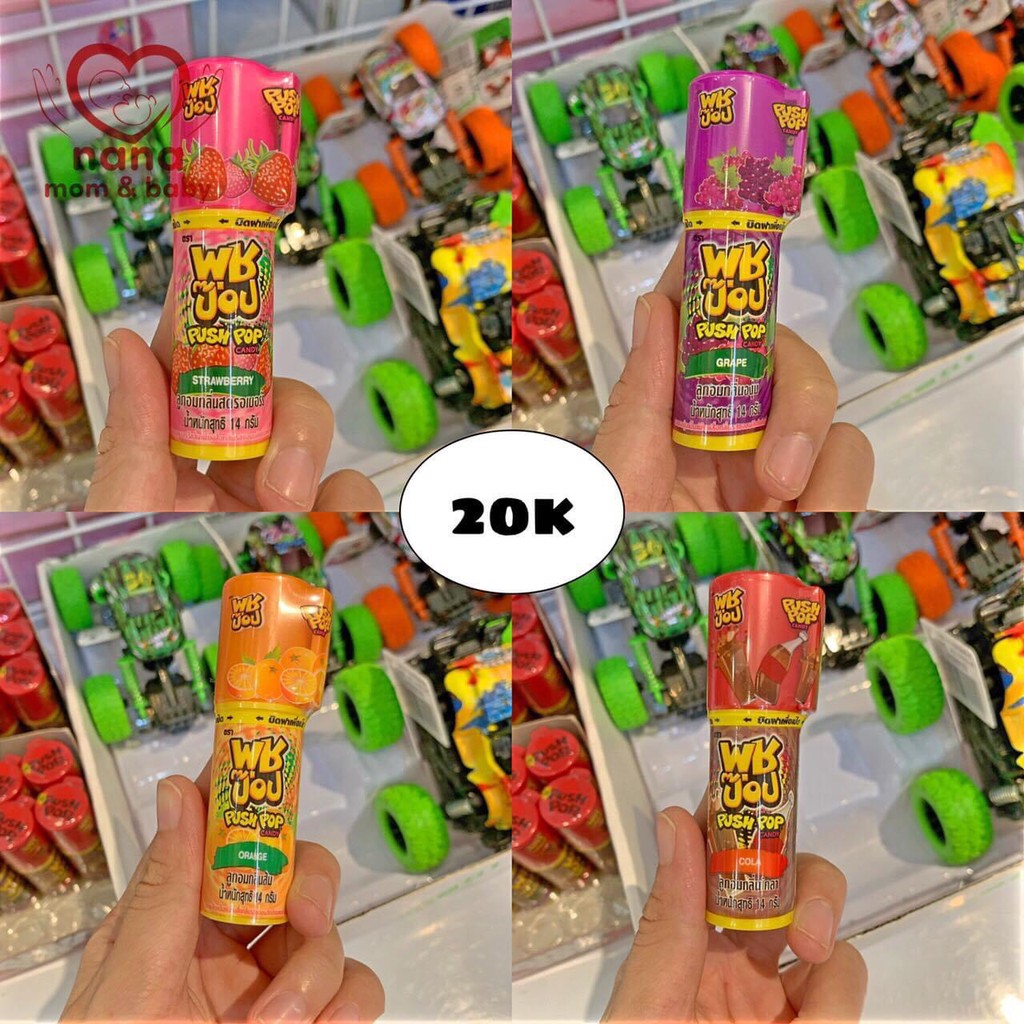 [Siêu Ngon] Kẹo thỏi son push pop_Thái Lan