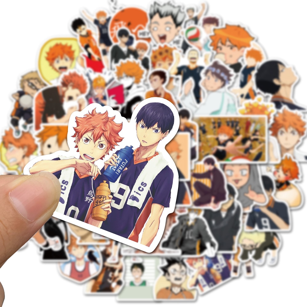Set Hình Dán Graffiti Haikyuu Trang Trí Đa Năng Tiện Dụng