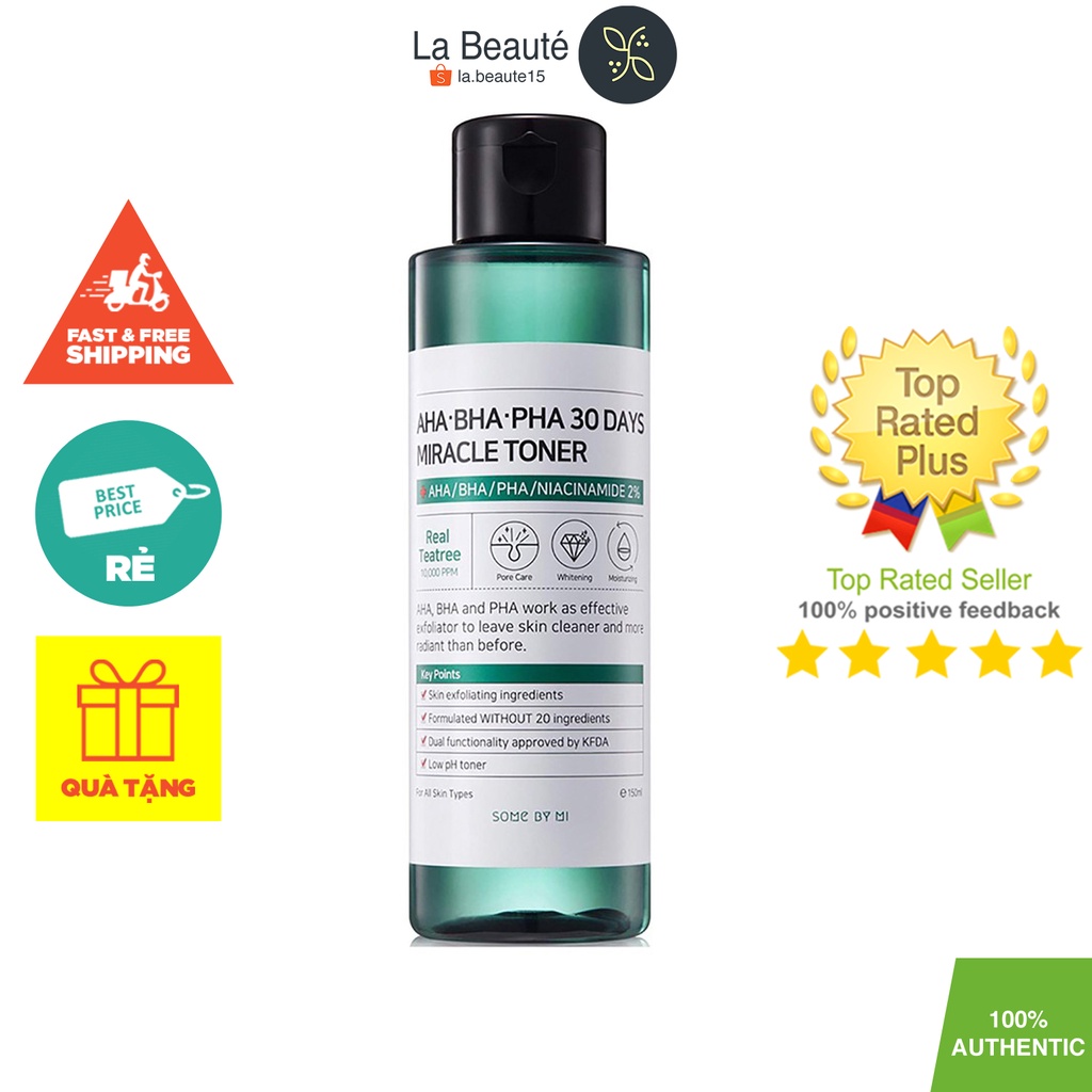 Some By Mi AHA- BHA-PHA 30 Days Miracle Toner - Nước Hoa Hồng Cho Da Mụn 150ml