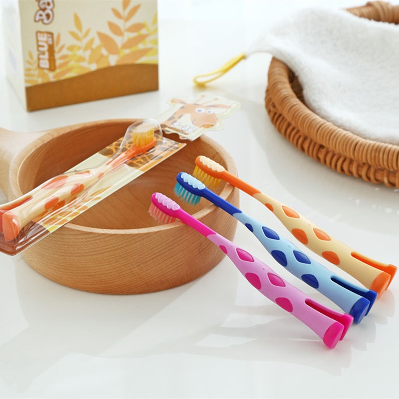 Bàn Chải Đánh Răng Hình Hươu Cao Cổ Hoạt Hình Đáng Yêu Cho Bé 2-5 Tuổi