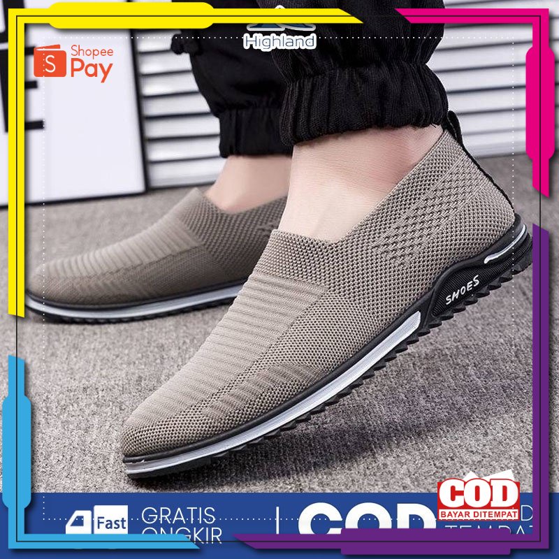 Giày Slip On Thời Trang Cho Nam Size 37 38 39 40 41 42 43 44 45 / Highland MR134