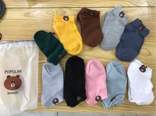 Tất gấu Brown cute (Có sẵn)
