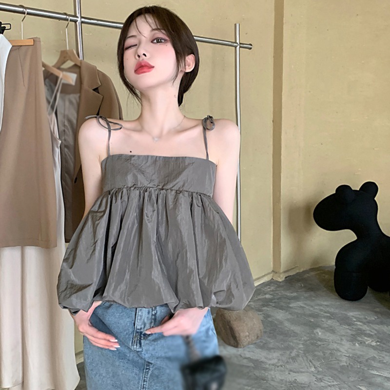 Áo Nữ Hai Dây Phong Cách Hàn Quốc Gợi Cảm