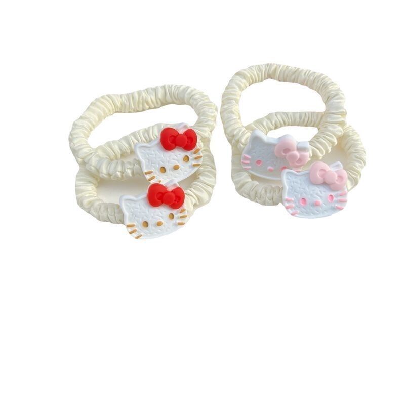 Dây Buộc Tóc Co Giãn Kiểu Nhật Bản Họa Tiết Hello Kitty Dễ Thương 2022
