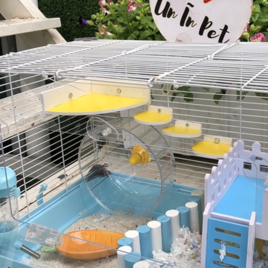 Trang trí chuồng hamster, KỆ GỐC TAM GIÁC đa năng, chuồng cho sóc, bọ, nhím, thú cưng nhỏ