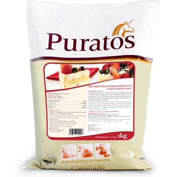 Bột trộn sẵn bánh bông lan Puratos (1kg)