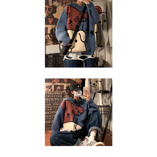 Áo Nỉ Tay Dài In Hình Hoạt Hình Có 3 Màu Trẻ Trung Dành Cho Nam