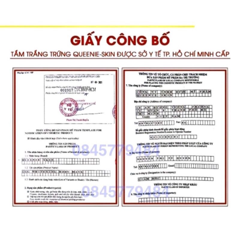 Body Mật Nghệ 1900 Queenie Tặng Kèm Tắm Trắng Chính Hãng