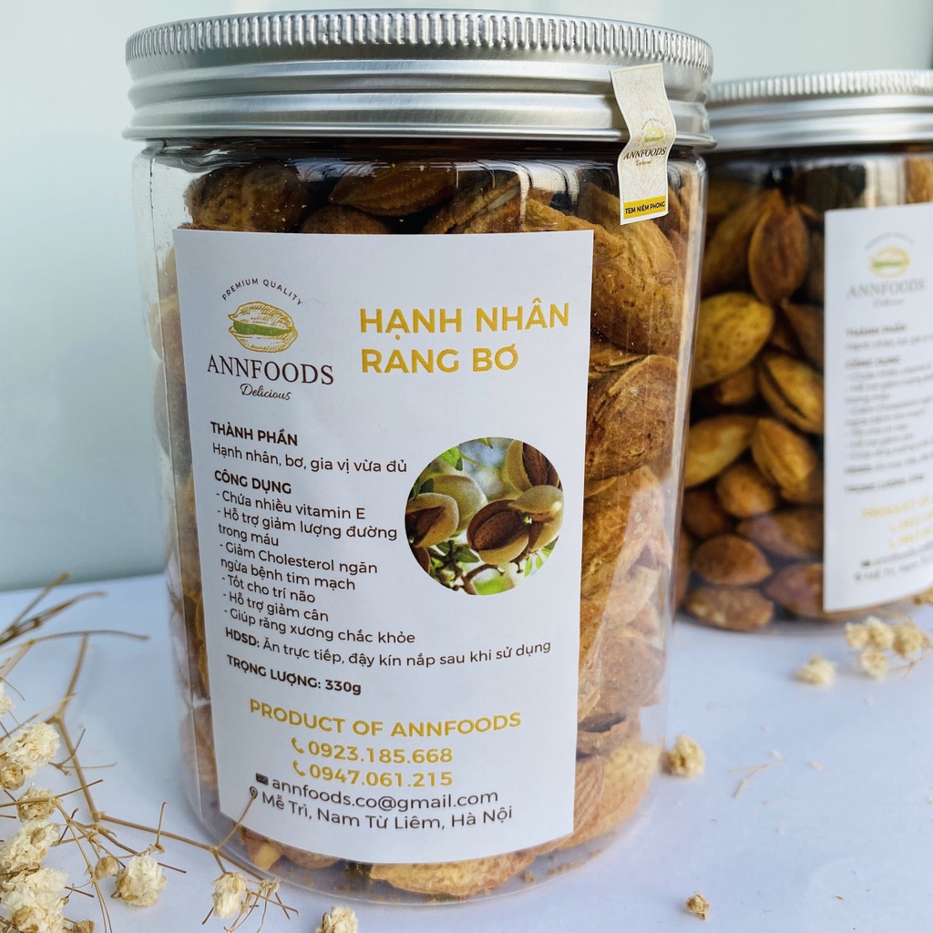 Hạt Hạnh Nhân Rang Bơ Hạt Hạnh Nhân Nguyên Vị Thơm Giòn, Giảm Cân, Ăn Kiêng – Annfoods