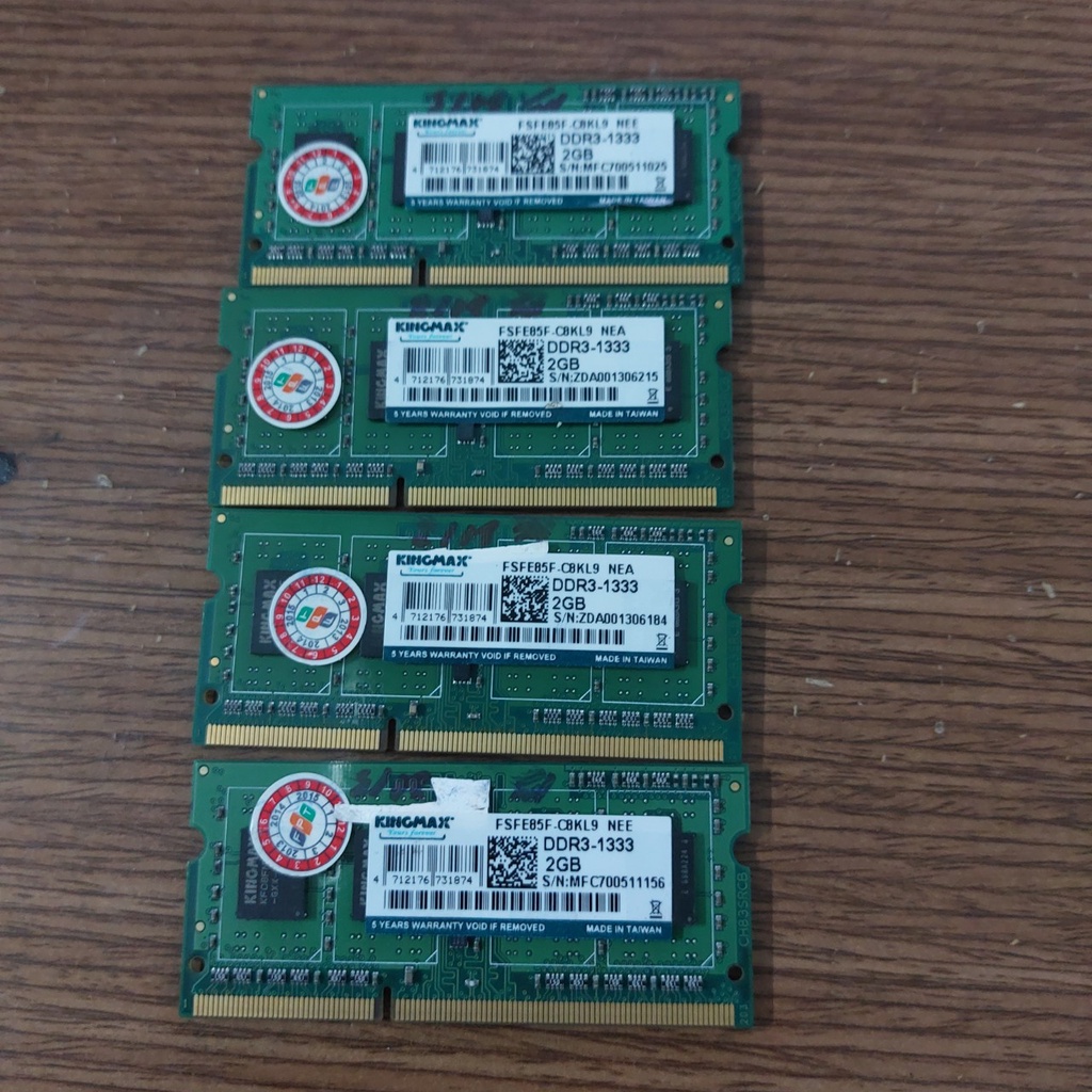 Ram Laptop DDR3 4G Buss 1333 1600 Kingmax Kington Samsung . Bảo hành 1 năm 1 đổi 1