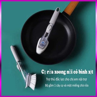 Cọ Xoong Nồi Có Bình Xịt Cao Cấp