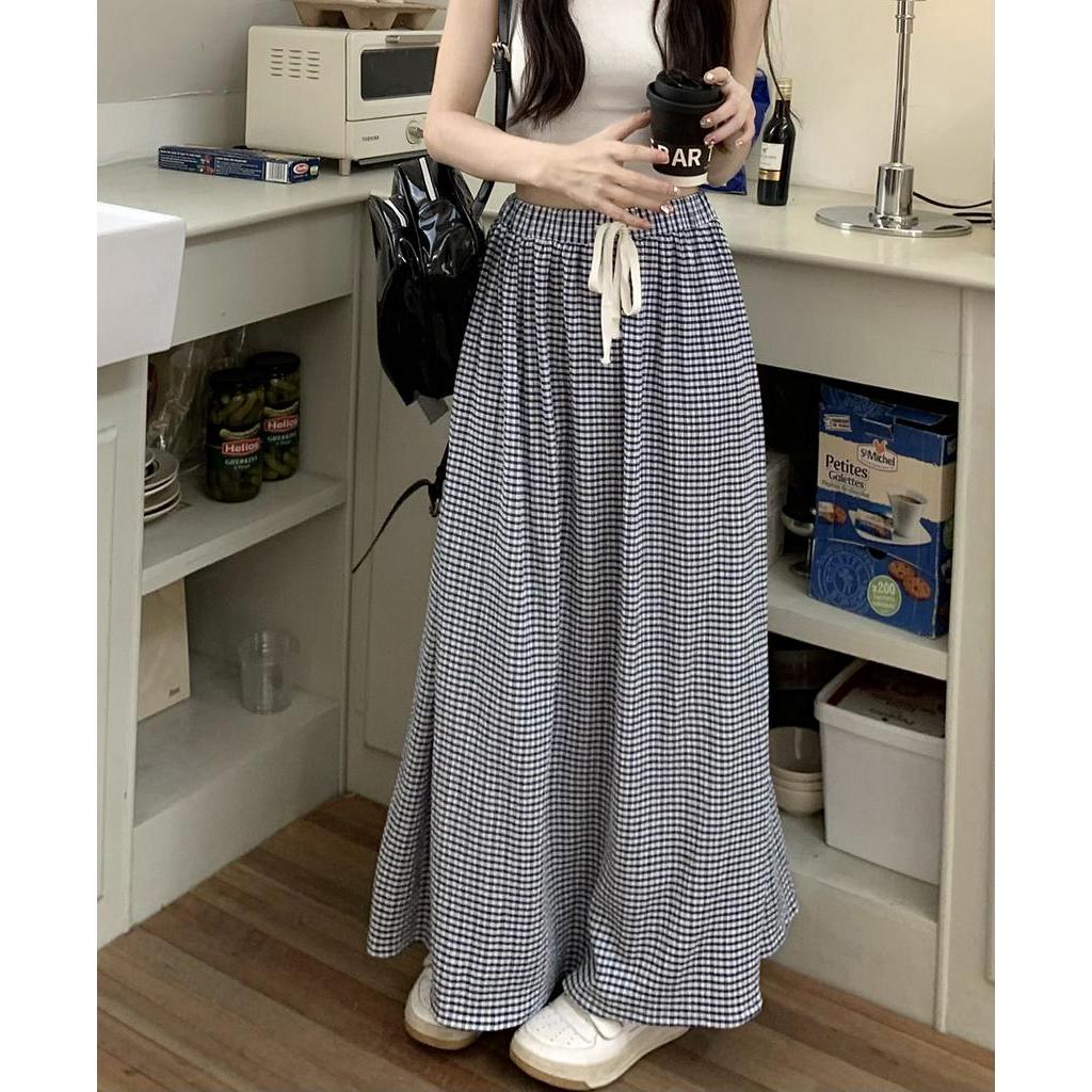 Chân Váy Dài Xếp Li Lưng Cao Co Giãn Thời Trang Dành Cho Nữ