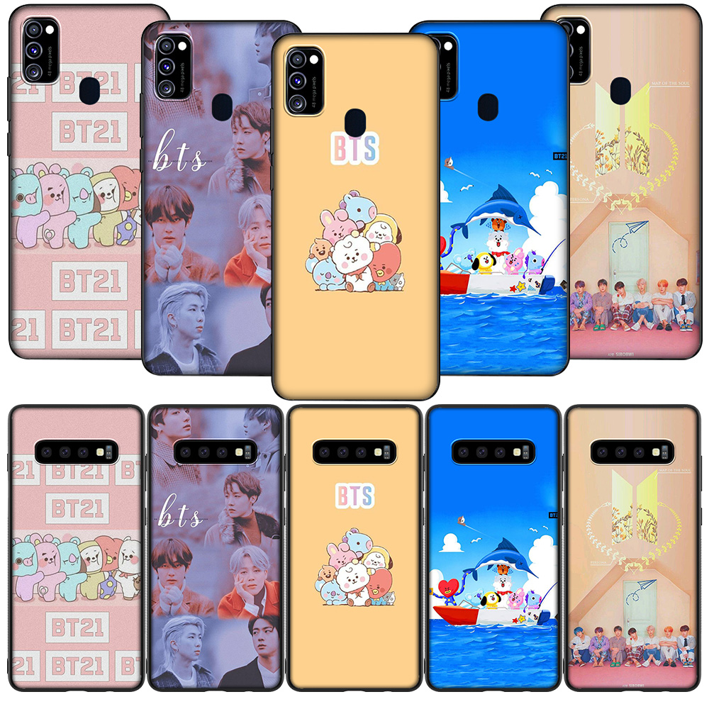BTS BT21 Ốp Lưng Silicone Họa Tiết Hoạt Hình Bt21 Dễ Thương Cho Samsung A8 Plus S20 Fe J2 J5 J7 Core J730 Pro Prime