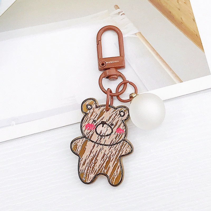 Móc Khóa Hình Gấu / Thỏ Nhiều Màu Dễ Thương