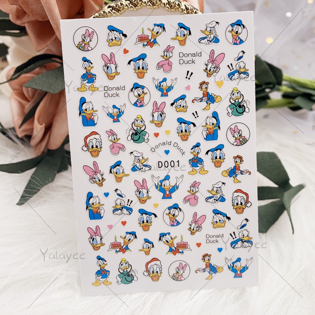 Hình Dán Yalayee [Thưa Trang Bị] Vịt Donald Dòng Disney