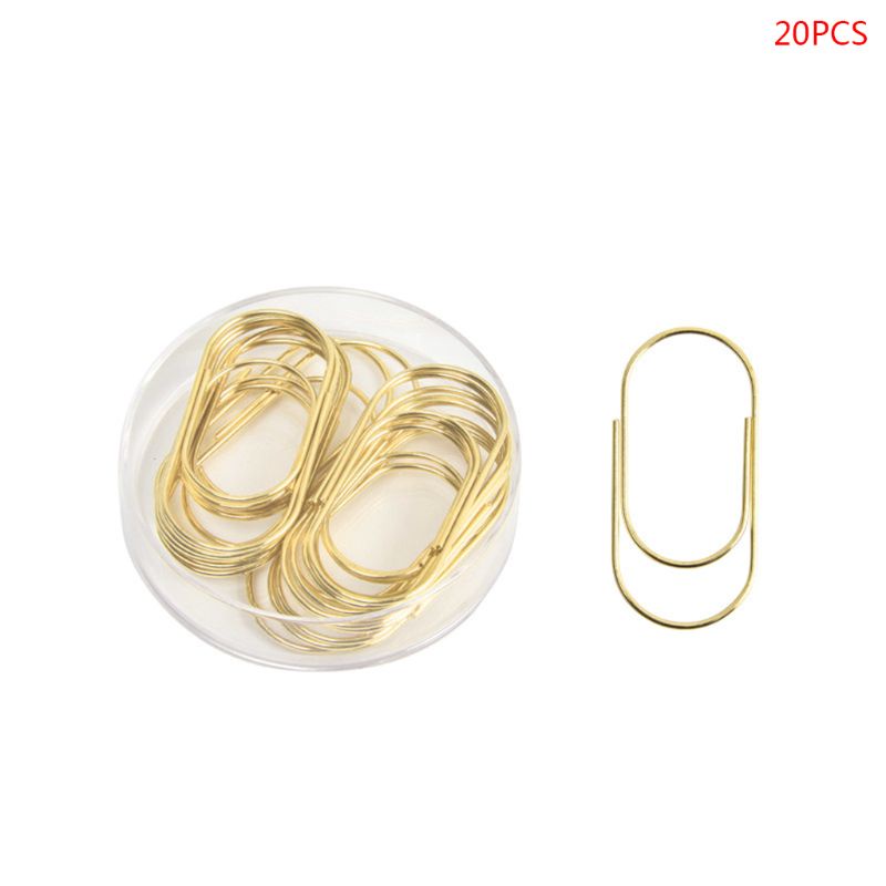 Set 20 Kẹp Giấy Kim Loại 50mm Kẹp Ảnh / Kẹp Sách Tiện Lợi