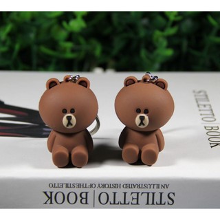 Cặp móc khóa gấu Brown và thỏ Cony