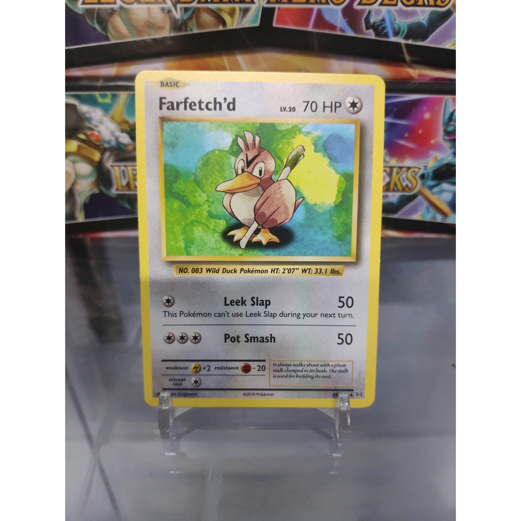 [ Dưa Hấu Yugioh ] Lá bài thẻ bài Pokemon Farfetch'd