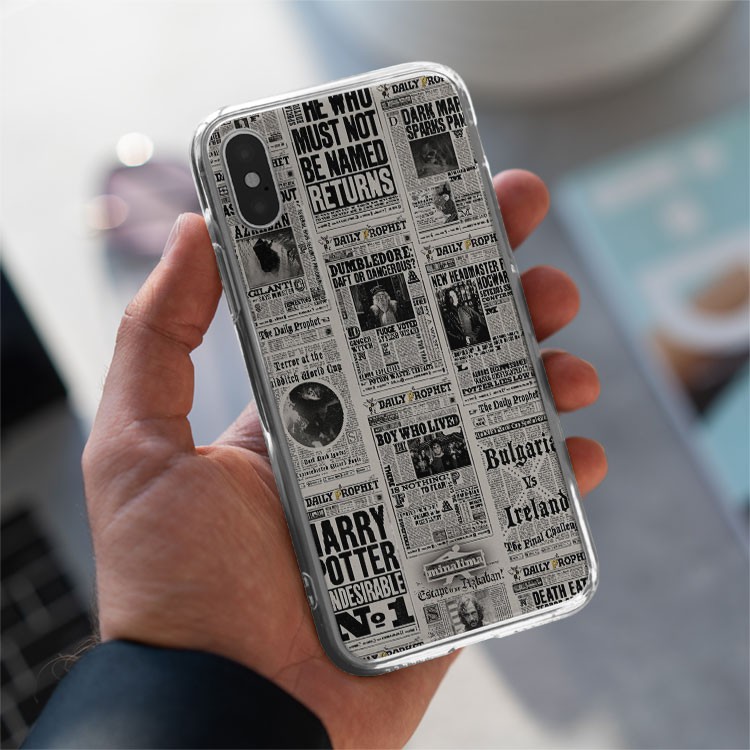 Ốp lưng HARRY POTTER newspaper COOL and CHILL cho Iphone 5 6 7 8 Plus 11 12 Pro Max X Xr PAP20210082