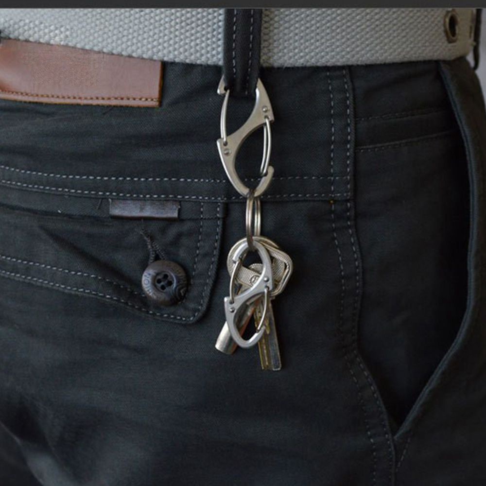 Bộ 1/2/3/5/10 Móc Khóa Kim Loại Hình Số 8 Nhiều Màu Sắc