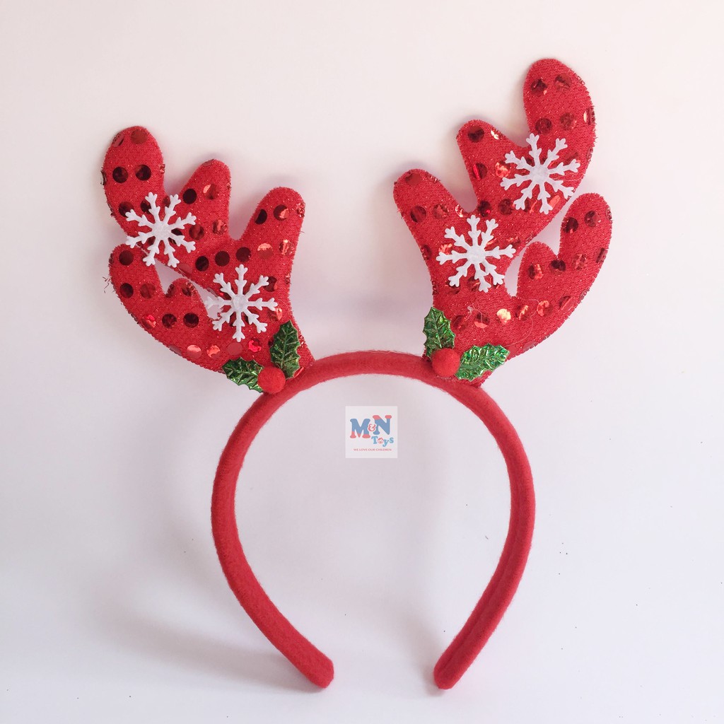 Bờm sừng tuần lộc Giáng sinh Noel cho trẻ em và người lớn