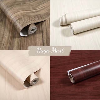 [HagaMart] 1m decal vân gỗ, giấy dán tường, tủ bếp, bàn học sẵn keo giả gỗ