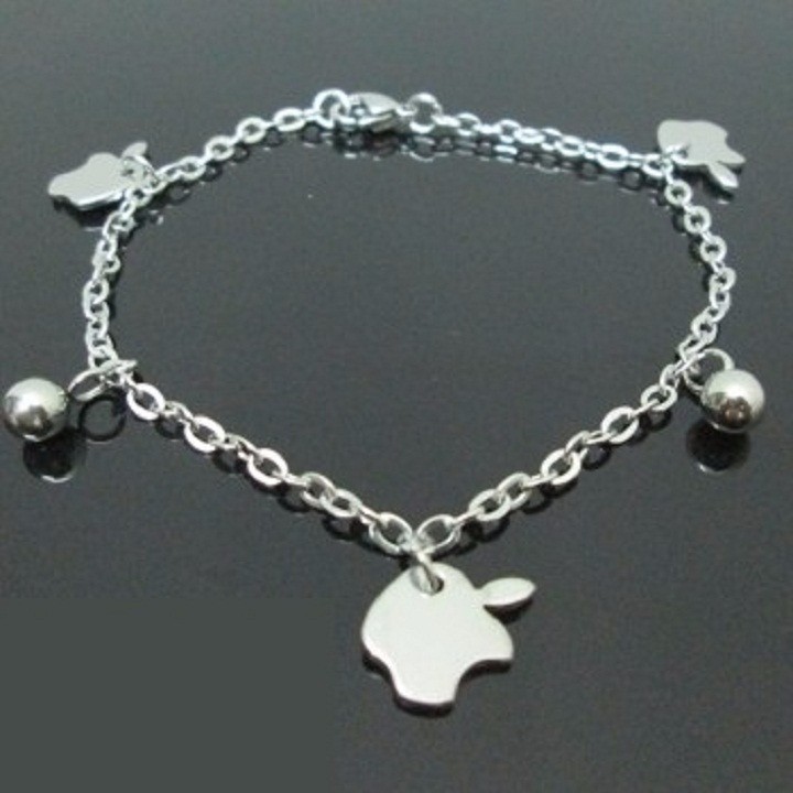 Lắc chân inox apple LC11