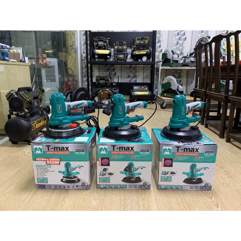 MÁY CHÀ NHÁM TƯỜNG ĐÈN LED 950W 180MM T-MAX DS-180A- HÀNG CHÍNH HÃNG