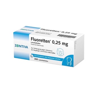 Fluoretten 0.25mg viên ngậm chống sâu răng của Đức