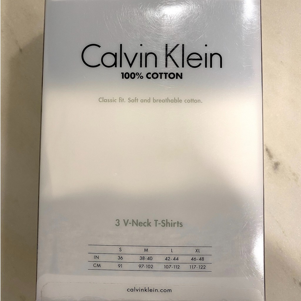 Áo lót nam Calvin Klein Cotton Classic Fit 3-Pack V-Neck T-Shirt - Grey Heather/White/Black