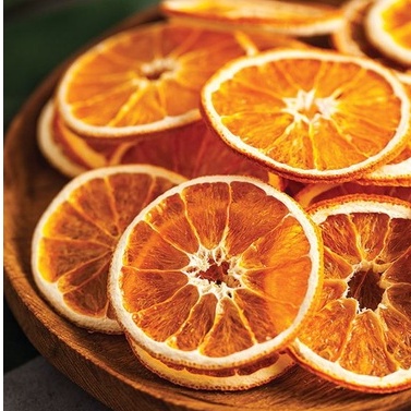 CAM VÀNG THÁI LÁT SẤY KHÔ TO TRÒN, PHA TRÀ CAM QUẾ, NƯỚC DETOX GIẢM CÂN, TRANG TRÍ, DECOR PHÒNG 100GR - VƯỜN ORGANIC