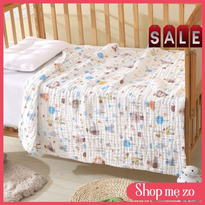 Khăn Xô Nhăn Tắm Cho Bé 6 Lớp Dày Dặn