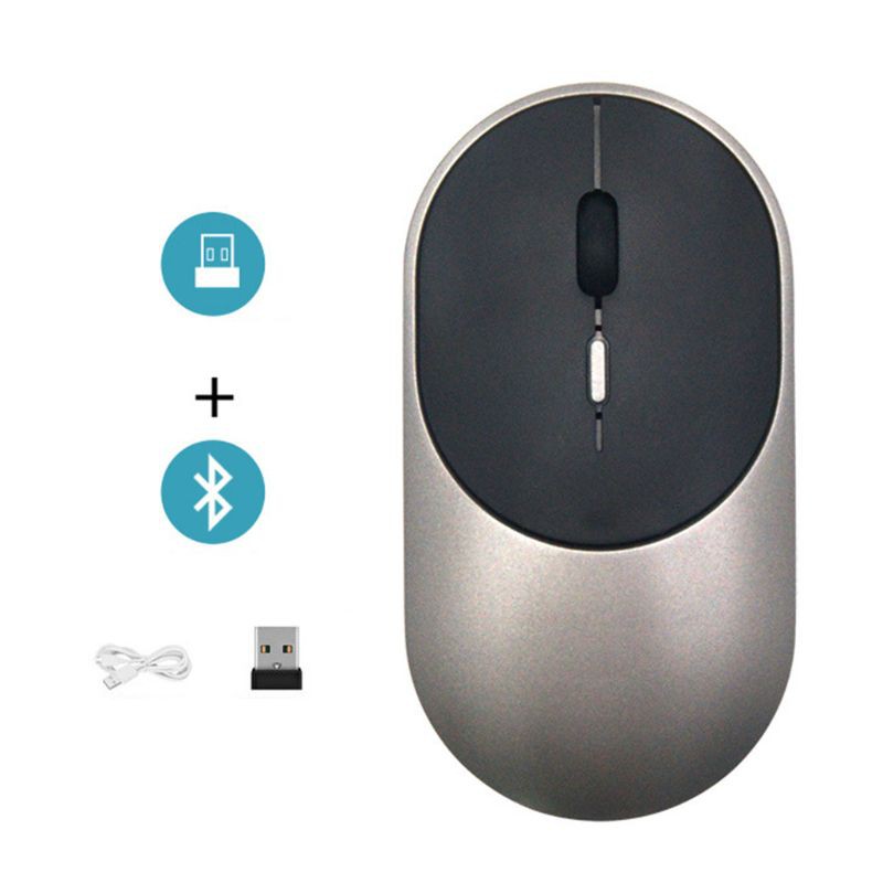 RUN ♡♡ Ultra-thin Wireless Mouse Bluetooth 5.1+2.4G Dual Mode Gaming Optical Mice